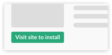 Install from your landing page